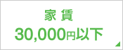 家賃30,000円以下